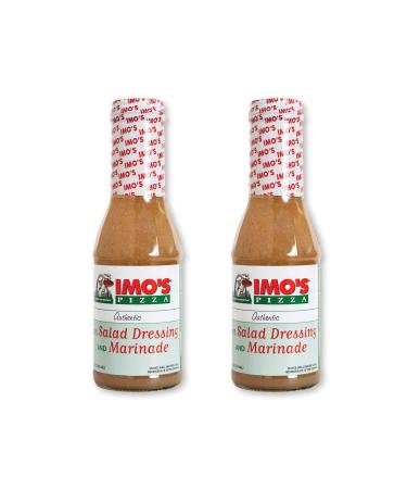 Imo's House Italian Dressing and Marinade (Pack of 2 Bottles), Authentic Imo's Pizza St. Louis Style Salad Dressing (Packaging May Vary) 12 Fl Oz (Pack of 2)