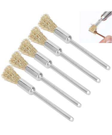 Nail Drill Cleaning Brush Set - ANGGREK 5pcs Brass Wire Grinding Head Manicure Tool for Perfect Nails - Buy Online on GoSupps.com