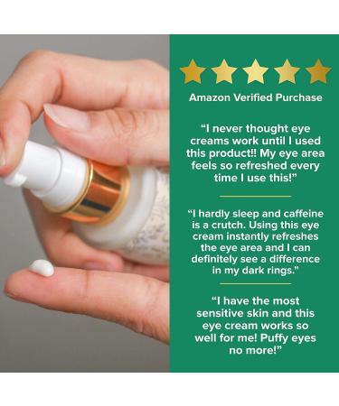 Organic Silk Peptides Eye Cream for Dark Circles & Puffiness - Triple Power Formula for Brighter Eyes | Secret Beauty Club - Buy Online on GoSupps.com