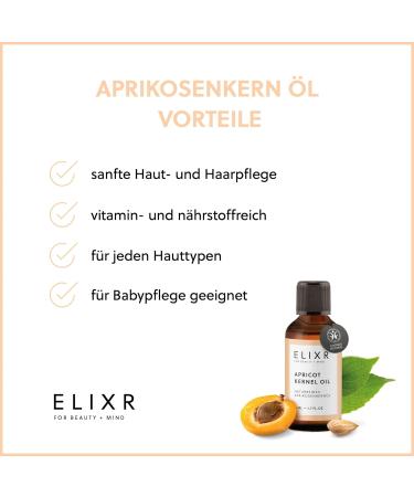 Elixr Apricot Kernel Oil (50 ml (1 pack) - Buy Online on GoSupps.com