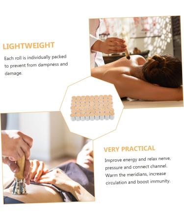 Shop Hapinary 54st Moxibustion Loops - Enhance Blood Circulation with Yellow Stone Pine Moxa Sticks for Shoulder Relief - Premium Mugwort & Jin Aizhu Wormwood - Buy Online on GoSupps.com