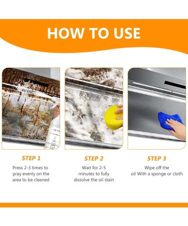 Foam Spray & Cleaner Set - Oven Cleaner All-Purpose Spray Grease Remover (2 PCS) | International Shipping - Buy Online on GoSupps.com