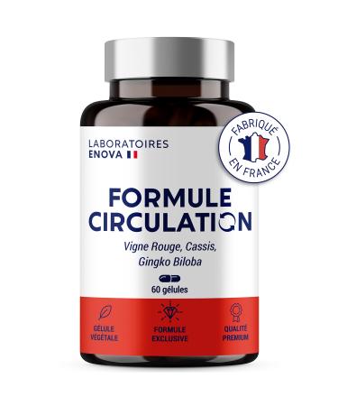 FORMULA CIRCULATION Blood venous | Heavy legs Water retention | Red Vine (highly dose) Blackcurrant Gingko Biloba | 60 capsules | Dietary supplement