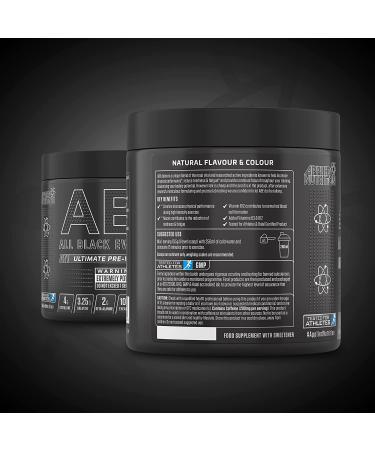 ABE All Black Everything Pre Workout Energy with Citrulline, Creatine, Beta Alanine, Caffeine, Vitamin B Complex - ICY Blue Raz 315g - Buy Online on GoSupps.com