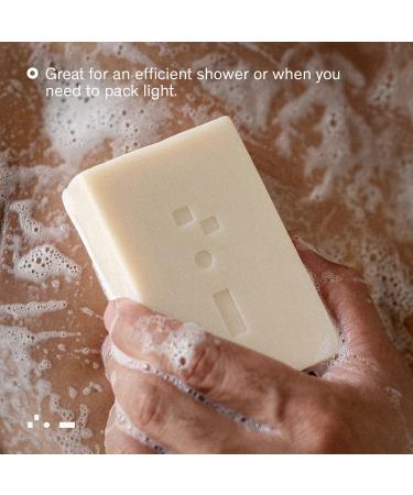 Bravo Sierra Men's All-In-One Shampoo & Soap Bar - Fragrance Free 7 oz - Coconut Shea Butter and Oat Flour - Soft Skin & Healthy Hair - Buy Online on GoSupps.com