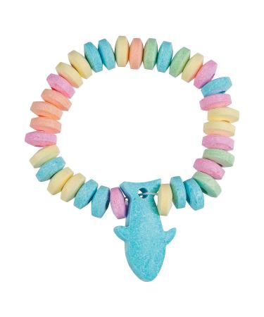 Shark Shaped Candy Bracelets for Summer (set of 12) Under the Sea, Shark and Birthday Party Candy Favors