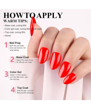 Imtiti Gel Nail Polish - 15ml Neon Red Soak Off Gel for DIY Nail Art | Perfect Gift for Women | International Shipping - Buy Online on GoSupps.com