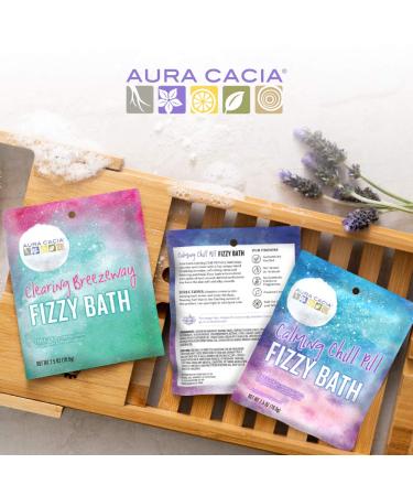 Aura Cacia Fizzy Bath Clearing Breezeway 2.5 oz - Relaxing Aromatic Bath Soak - Buy Online on GoSupps.com