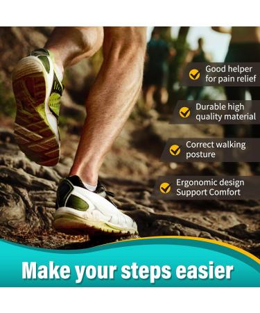 Arch Support Inserts for Women & Men | Gel Shock Absorbing Orthotic Insoles for Flat Feet & Foot Pain Relief - Buy Online on GoSupps.com