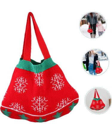 KONTONTY 1pc Christmas Bag Shoulder Bag Christmas Messenger Bag Party Candy Bag Candy Stand Miss Storage - Buy Online on GoSupps.com