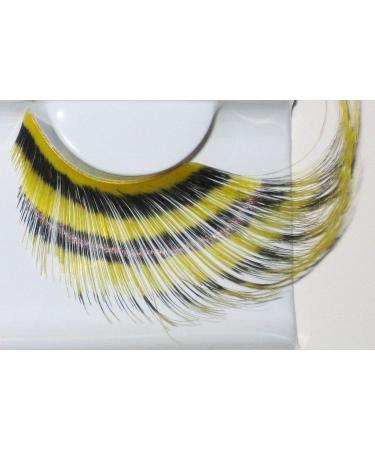 Eulenspiegel Yellow-Black Eyelashes & 1 ml Special Eyelash Glue - Perfect for International Shipping! - Buy Online on GoSupps.com