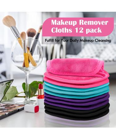 Orighty Makeup Remover Cloths 12 Pack - Reusable Face Cleansing Cloth for Instant Makeup Removal - 5x5 Inch (Pack of 12) - Buy Online on GoSupps.com
