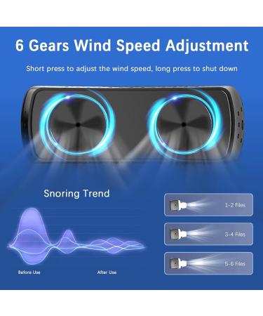 Smart Electric Anti Snoring Stopper - Portable Snoring Solution with Double Eddy Current Fan Design - Buy Online on GoSupps.com