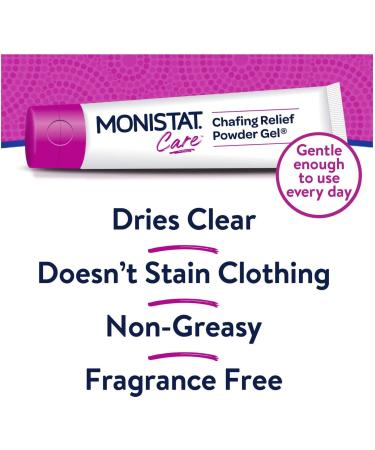 MONISTAT Chafing Relief Powder Gel 1.5 oz - Pack of 5 | Soothing Anti-Chafing Protection - Buy Online on GoSupps.com