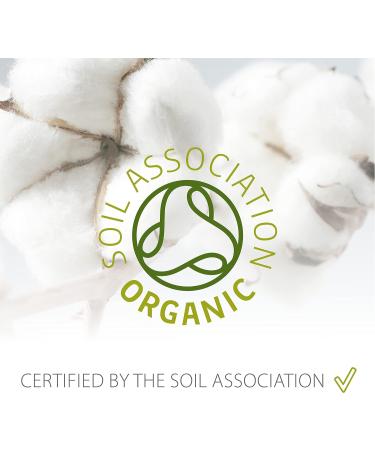 Simply Gentle Organic Cotton Pads Dual sided - Sealed Edges - Low Lint - 100% Organic Cotton Wool 100 Count (Pack of 6) - Buy Online on GoSupps.com