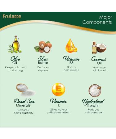 Frulatte Strengthening Hair Mask with Organic Olive Oil and Shea Butter - 16.9 fl. Oz - Buy Online on GoSupps.com