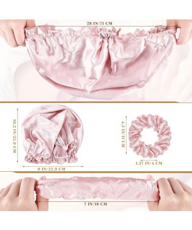 6-Piece Silk Bonnet & Scrunchies Set for Women and Girls - Silk Night Sleep Cap & Ponytail Holder for Hair Care and Makeup - Buy Online on GoSupps.com