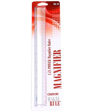 Carson MR-20 MagniRule 1.5x Bar Magnifier with 30 Centimetre Ruler MagniRule (MR-20)