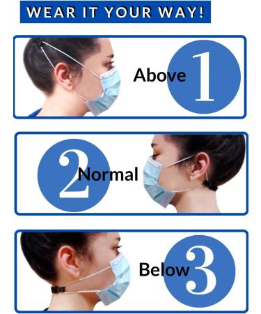 Dr. Smithsons Mask Extender Straps (4PC) - Non-Slip & Adjustable Clips for Back of Head - Silicone Ear Savers for Adults & Kids - Buy Online on GoSupps.com