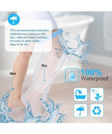 Fuonmka Waterproof Leg & Foot Shower Protector - Reusable Guard for Broken Toes Ankle Burns & More - Buy Online on GoSupps.com