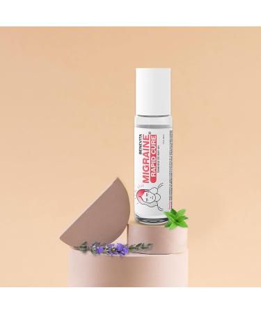 Migraine Relief Stick Roll-On | Organic Natural & Cruelty-Free Headache Relief with Peppermint Spearmint & Lavender Essential Oils - Buy Online on GoSupps.com