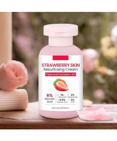  Fmzrbnih Strawberry Skin Lotion 100ml Body Scrub Strawberry Skin Cream For Legs - Softening Moisturizing Body Lotion For Chicken Neck Arm Legs Face Travel - Buy Online on GoSupps.com