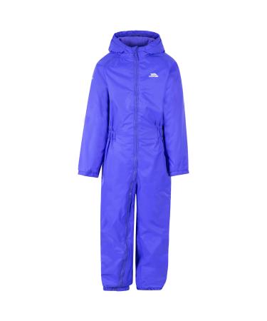 Trespass Kids' Waterproof Drip Drop Outdoor Rain Suit 2-3 Years Spectre Blue