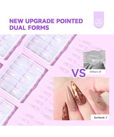 Saviland Slip Solution Polygel Nail Kit | 120 Nail Tips Acrylic Brush & Dappen | Perfect for Nail Extensions & Coffin Shapes - International Shipping Available - Buy Online on GoSupps.com