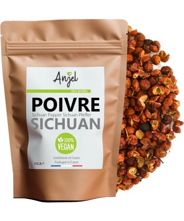 Poivre de Sichuan 100% Naturel - Piment de Sichuan Grains Entier Poivre Sauvage Baies Rouges Sichuan - NCA (50) 50.0 Grammes