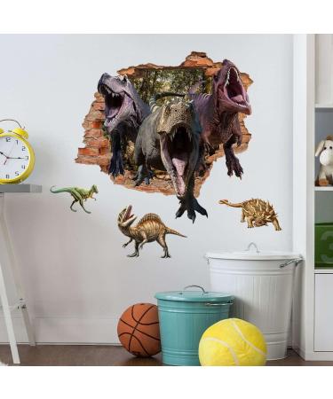 Dinosaur Wall Decals for Boys Room - Peel and Stick Removable Stickers for Kids Nursery and Living Room - Buy Online on GoSupps.com