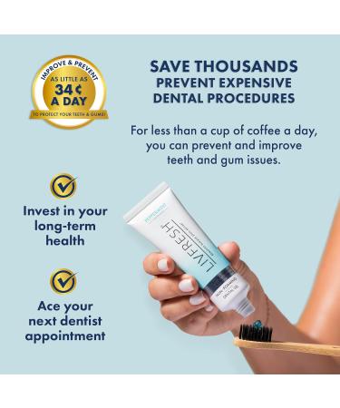 Clinically Proven Toothpaste Gel - Remove Plaque 250% Better Improve Gum Health 190% Tartar Prevention Peppermint Flavor Whitening Non-Foaming - Buy Online on GoSupps.com