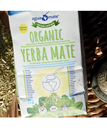 Yerbee Agamamate Yerba Mate Thee Bio 500 g Organic Mate Tea from Argentina Detox and energy drink Organic 05 chag - Buy Online on GoSupps.com