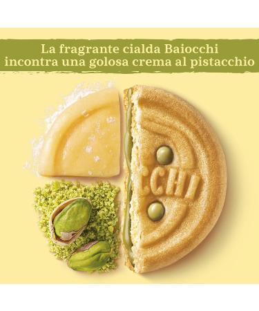 Mulino Bianco Pistachio Baiocchi Biscotti - Palm Oil-Free Breakfast or Snack - 6 Servings of 3 Cookies - Buy Online on GoSupps.com