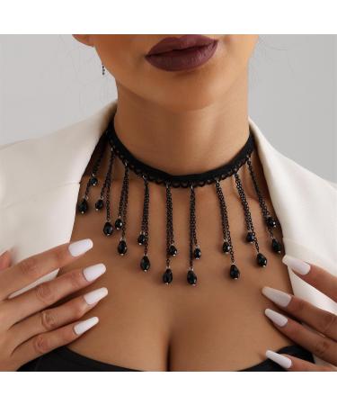 VSilay Lianxue Farming Fringe Half Call - Fashionable Water Drops Tquad Fans & Collarbone Chains for Women & Girls | International Shipping - Buy Online on GoSupps.com