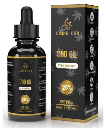 CBD | Organic Hemp CBD Oil | 25% 2500mg 10ML | With Strawberry Extract | Cbd Hemp Oil | Made in EU | 0% THC