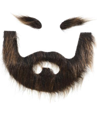 Healeved 5 Sets Beard Dress up Viking Costume Full Beard Mustache Realistic Beard False Mustache Plush 20.00X13.00X0.50CMx5pcs Multix5pcs - Buy Online on GoSupps.com