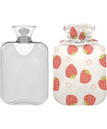 Buy Naanle Cherry Flower Hot Water Bottle 2L - Large Transparent Heat & Cold Therapy for Pain Relief - Ideal for Hand & Feet Warmth - Buy Online on GoSupps.com