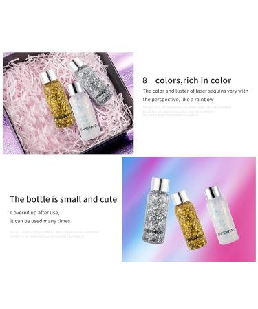 CKFYahp Body Glitter Gel - Sparkling Mermaid Sequin Lotion for Face Hair Lips & Nails | Festival Party Makeup Decoration - Buy Online on GoSupps.com