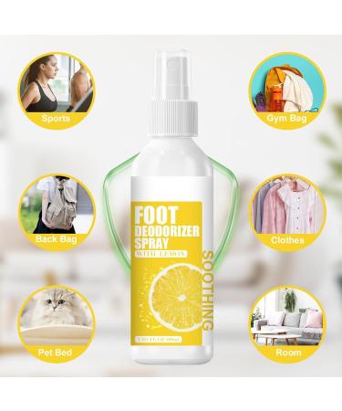 Foot Spray - Foot Spray Citrus Oil | 100ml Moisturizing Nourish Spray Foot Skin Softener for Cracked Heels Rapid Callus Removal Foot Peel Spray for Coarse Heels - Buy Online on GoSupps.com