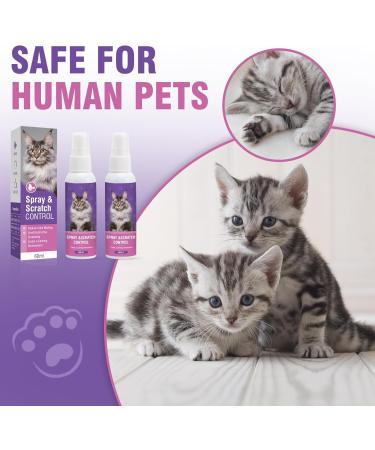 Calming Cat Sedative Spray (2 Pack) - Soothing Relief for Stress & Anxiety | Anti-Stress Solution for Cats - Buy Online on GoSupps.com