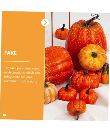 Cabilock 12pcs Pumpkin Fall Decor Thanksgiving Pumpkin Decor Rustic Fall Decor Faux Pumpkins Simulated Pumpkin Halloween Pumpkin Ornament Harvest Decorative Pumpkins Foam Autumn Reward - Buy Online on GoSupps.com