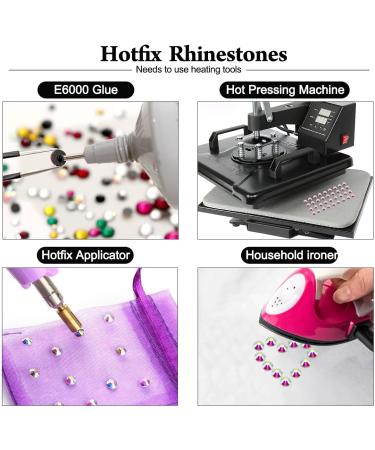 SS10 Red Hotfix Rhinestones Crystal Glass Bulk - 2.8mm Round (4320pcs) for DIY Clothes, Shoes, Gifts - Red Glitter Decoration - Buy Online on GoSupps.com