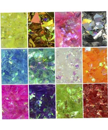 Shop Angoter 1 Set Nail Glitter - 12-S Mixed ICE Mylar Shell Foils for Stunning 3D Nail Art | International Shipping Available - Buy Online on GoSupps.com