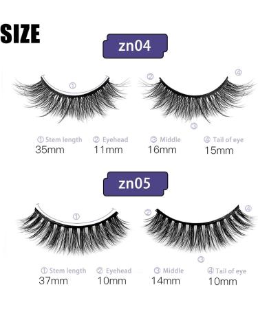 4 Pairs Of Pre Glued Eyelashes Magnetic Eyelashes Non Adhesive Eyelashes Non Magnetic Suction False Eyelashes Reusable Pre Adhesive Eyelashes Natural Eyelashes Magnetic Lashes - Buy Online on GoSupps.com