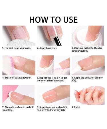 Lofuanna Dip Powder Nail Kit Starter - 4 Colors French Manicure Set for Beginners - No UV/LED Needed - Buy Online on GoSupps.com