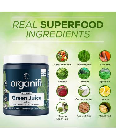 Organifi Green Juice Superfood Powder & Critical Immune Bundle - 30 Servings - Vitamin C Detox Cleanse & Immunity Support - Gluten Free Vegan - Buy Online on GoSupps.com
