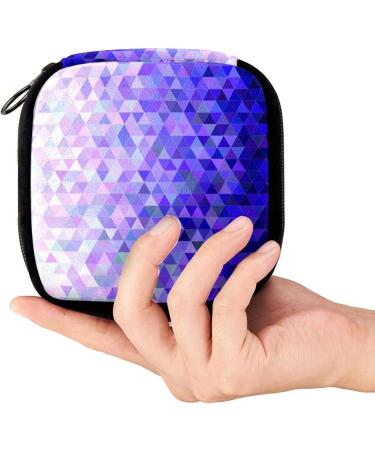 GIAPB Period Bag Sanitary Napkin Storage Pad Holder and Makeup Pouch - Abstract Triangle Art Color271 - Buy Online on GoSupps.com