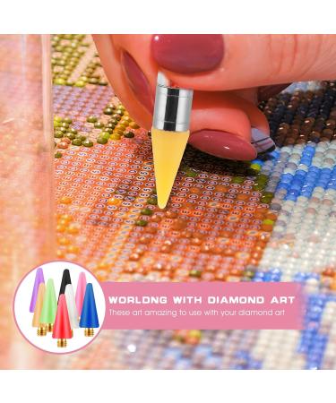 Lusofie 16Pcs Nail Rhinestones Picker Wax Replacement Tips - Multicolor Rhinestone Picker Tool for Nail Dotting Pen - 8 Colors - Buy Online on GoSupps.com