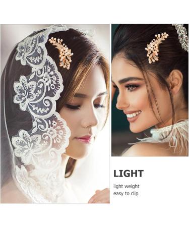 PRETYZOOM Wedding Hair Comb Rhinestone Side Comb Pearl Headpiece Bride Hair Clips Sparkle Hair Accessories for Women Girls Party Prom - Buy Online on GoSupps.com
