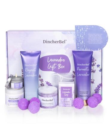 Luxury Gifts for Women Lavender Spa Gifts Baskets for Women Bubble Bath and Body Gifts Set Relaxing Bath for Female Sister Mother Teacher Birthday Gifts- Home Spa Kit for Women